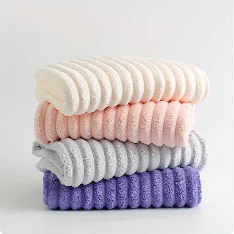 3pcs Microfiber Bathroom Towel Set Soft Strong Water Absorption Hair Towel