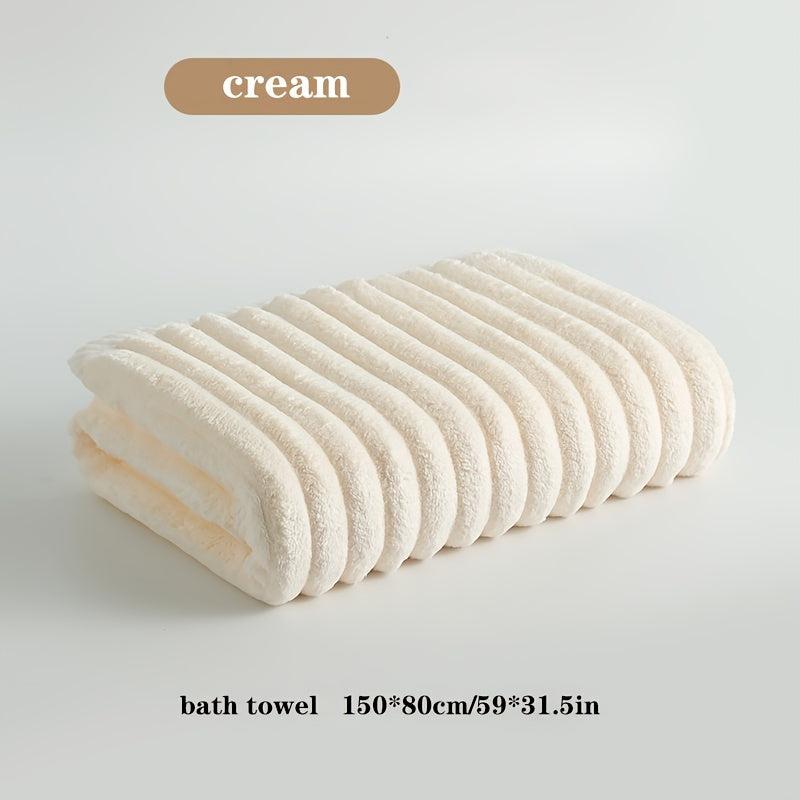 3pcs Microfiber Bathroom Towel Set Soft Strong Water Absorption Hair Towel