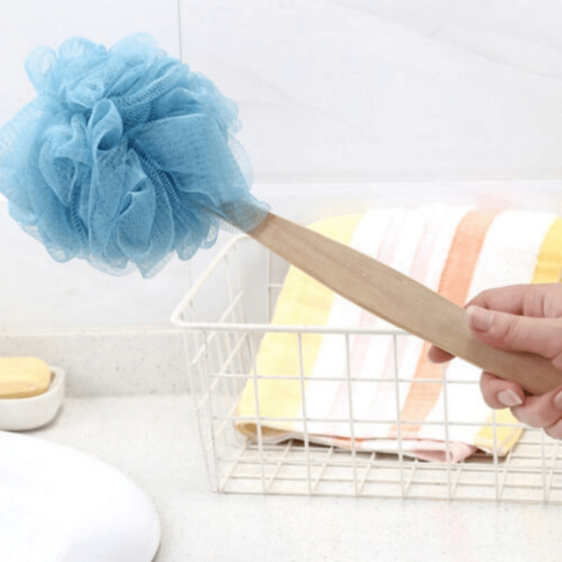 Long Handle Bath Brush Back Scrubber Shower Exfoliating Bath Ball