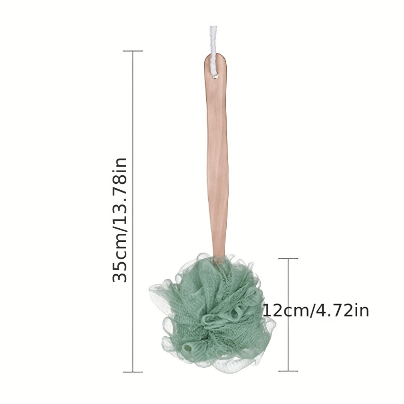 Long Handle Bath Brush Back Scrubber Shower Exfoliating Bath Ball