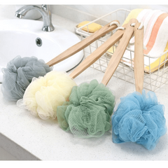 Long Handle Bath Brush Back Scrubber Shower Exfoliating Bath Ball