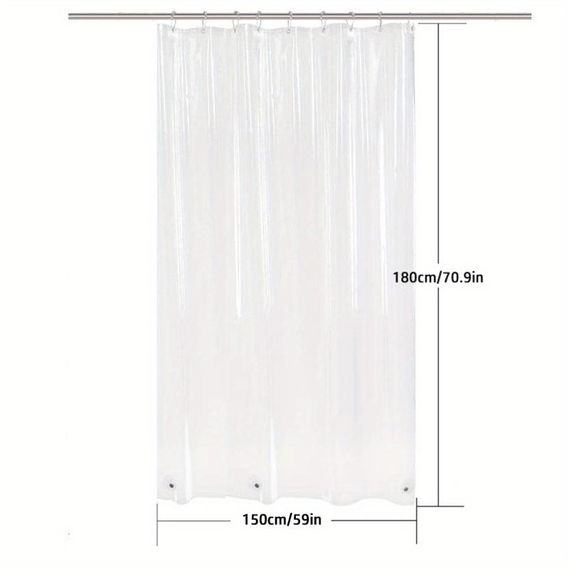 Waterproof Transparent Shower Curtain Mildew Proof Fabric Liner