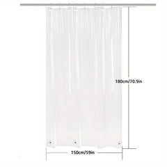 Waterproof Transparent Shower Curtain Mildew Proof Fabric Liner
