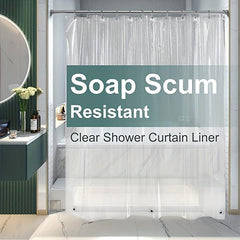 Waterproof Transparent Shower Curtain Mildew Proof Fabric Liner