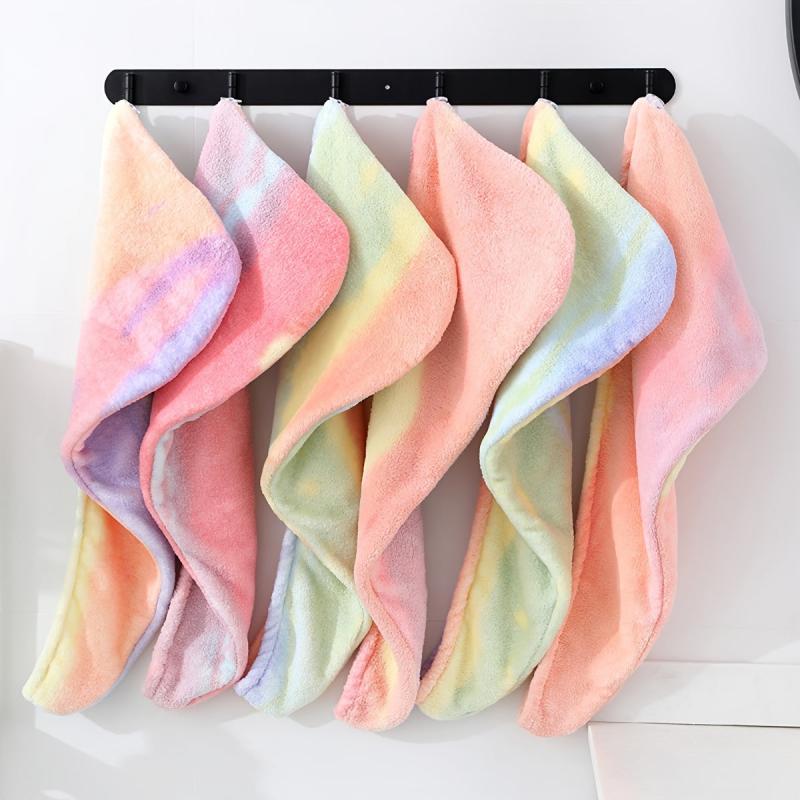 Thickened Quick Drying Turban Coral Velvet Shower Cap