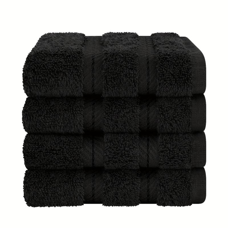 4pcs Cotton Washcloths Household Cleaning Rags Soft Absorbent Towel