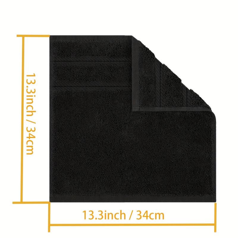 4pcs Cotton Washcloths Household Cleaning Rags Soft Absorbent Towel