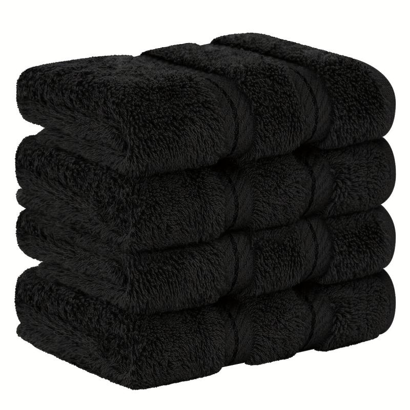 4pcs Cotton Washcloths Household Cleaning Rags Soft Absorbent Towel
