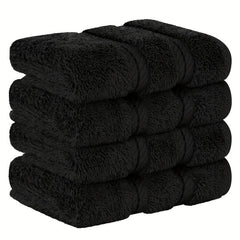 4pcs Cotton Washcloths Household Cleaning Rags Soft Absorbent Towel