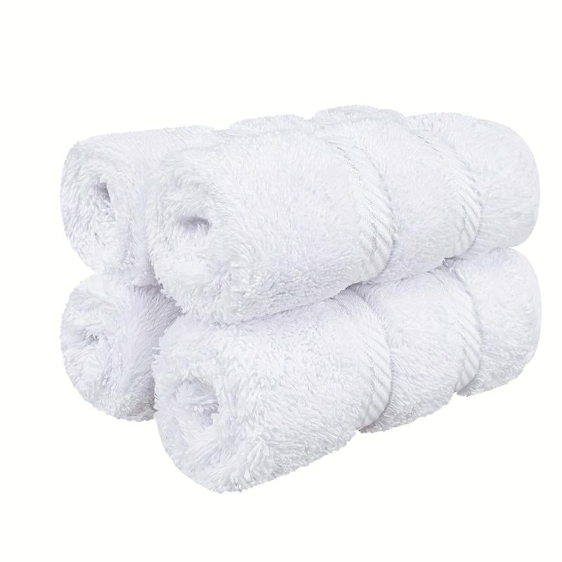 4pcs Cotton Washcloths Household Cleaning Rags Soft Absorbent Towel