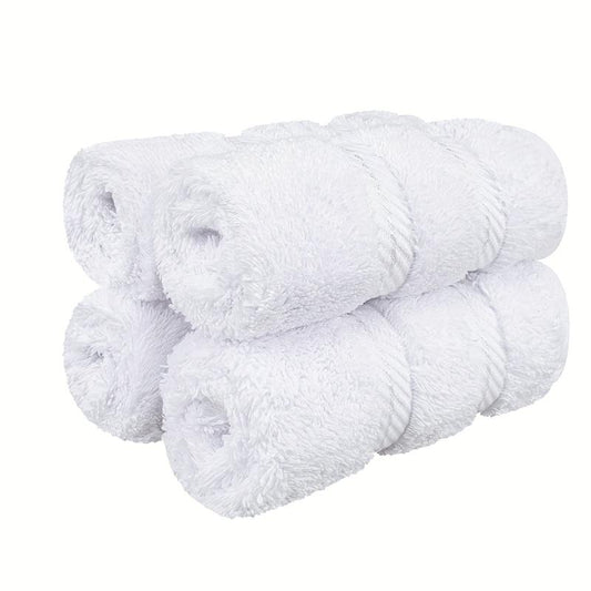 4pcs Cotton Washcloths Household Cleaning Rags Soft Absorbent Towel