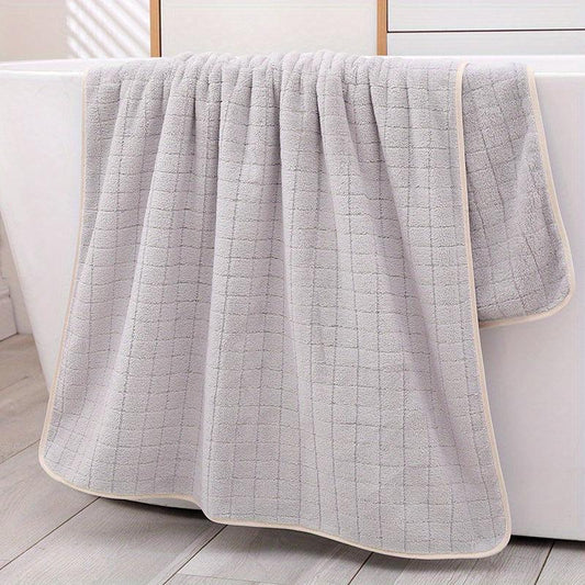XL Absorbent Coral Fleece Bath Sheet Towel 35.4x68.9in