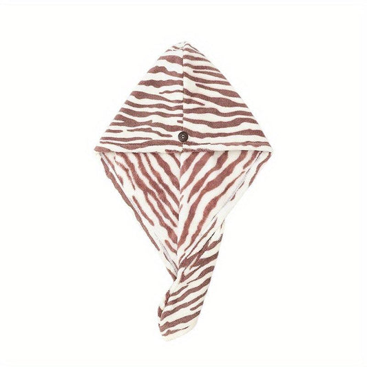 Animal Printed Hair Towel Soft Hair Drying Cap Lightweight Hair Wrap Towel