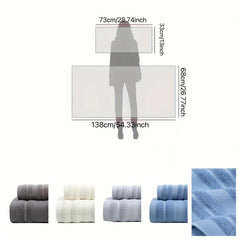 Soft Cotton Towel Set Quick Drying Absorbent Towels For Bathroom