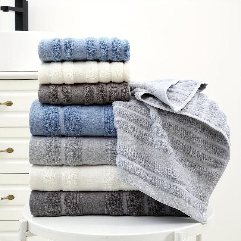 Soft Cotton Towel Set Quick Drying Absorbent Towels For Bathroom