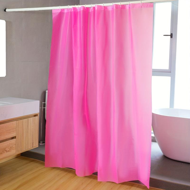 Pink Shower Curtain Waterproof And Mildew Proof Bathroom Decor 70 86in