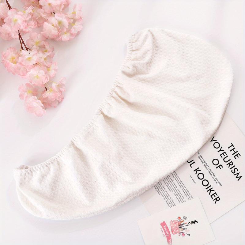 Microfiber Hair Towel with Button, Soft Drying Cap