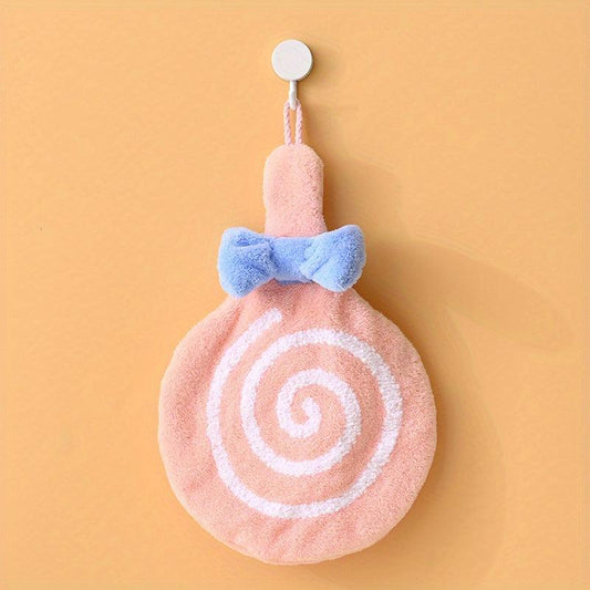 Lollipop Hanging Towel Coral Fleece Quick-drying Towel