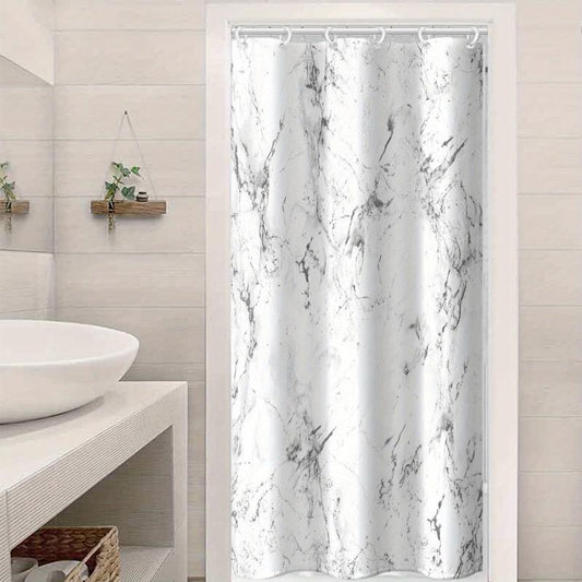 Marble Pattern Shower Curtain Waterproof & Mildew Proof