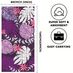 Microfiber Beach Towel Quick Drying Soft Absorbent Sandproof Lightweight