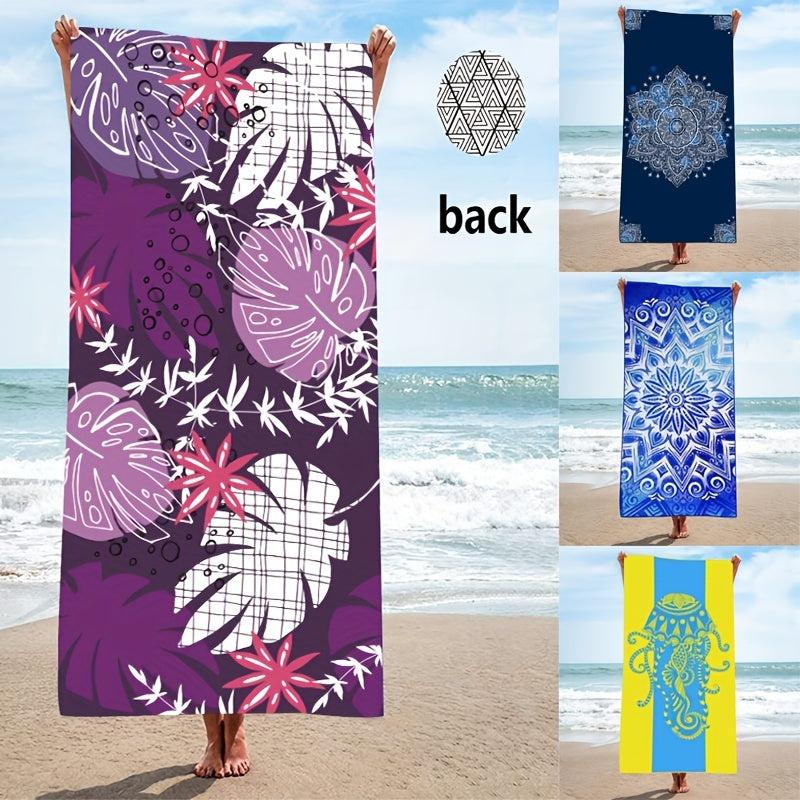 Microfiber Beach Towel Quick Drying Soft Absorbent Sandproof Lightweight