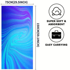 Printed Microfiber Beach Towel Quick Drying Soft Absorbent Sandproof Lightweight