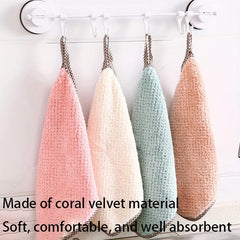 Coral Fleece Fingertip Towel Absorbent Cleaning Rag