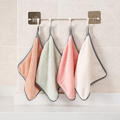 Coral Fleece Fingertip Towel Absorbent Cleaning Rag