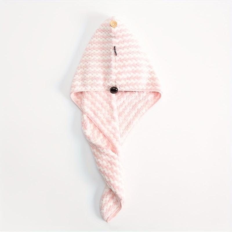 Soft Microfiber Hair Drying Cap Towel Absorbent Quick-drying Shower Cap