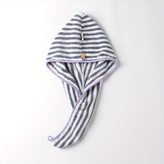Soft Microfiber Hair Drying Cap Towel Absorbent Quick-drying Shower Cap