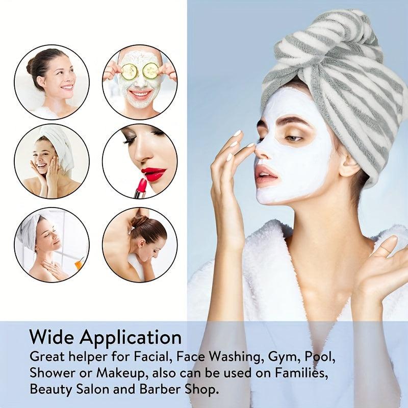 Soft Microfiber Hair Drying Cap Towel Absorbent Quick-drying Shower Cap