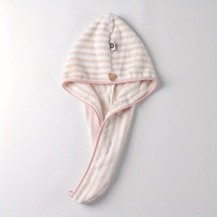 Soft Microfiber Hair Drying Cap Towel Absorbent Quick-drying Shower Cap