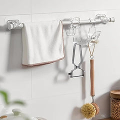 Adhesive Curtain Rod Brackets for Bathroom Hotel