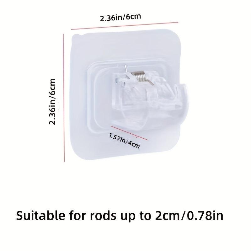 Adhesive Curtain Rod Brackets for Bathroom Hotel