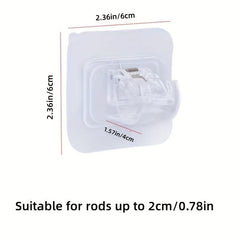 Adhesive Curtain Rod Brackets for Bathroom Hotel