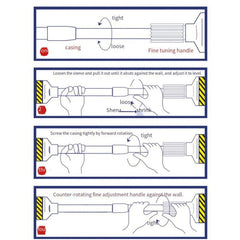 1pc Telescopic Curtain Rod Multifunctional Shower Curtain Rod