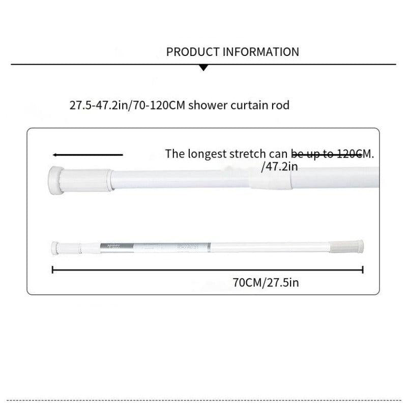 1pc Telescopic Curtain Rod Multifunctional Shower Curtain Rod