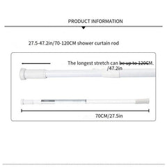 1pc Telescopic Curtain Rod Multifunctional Shower Curtain Rod