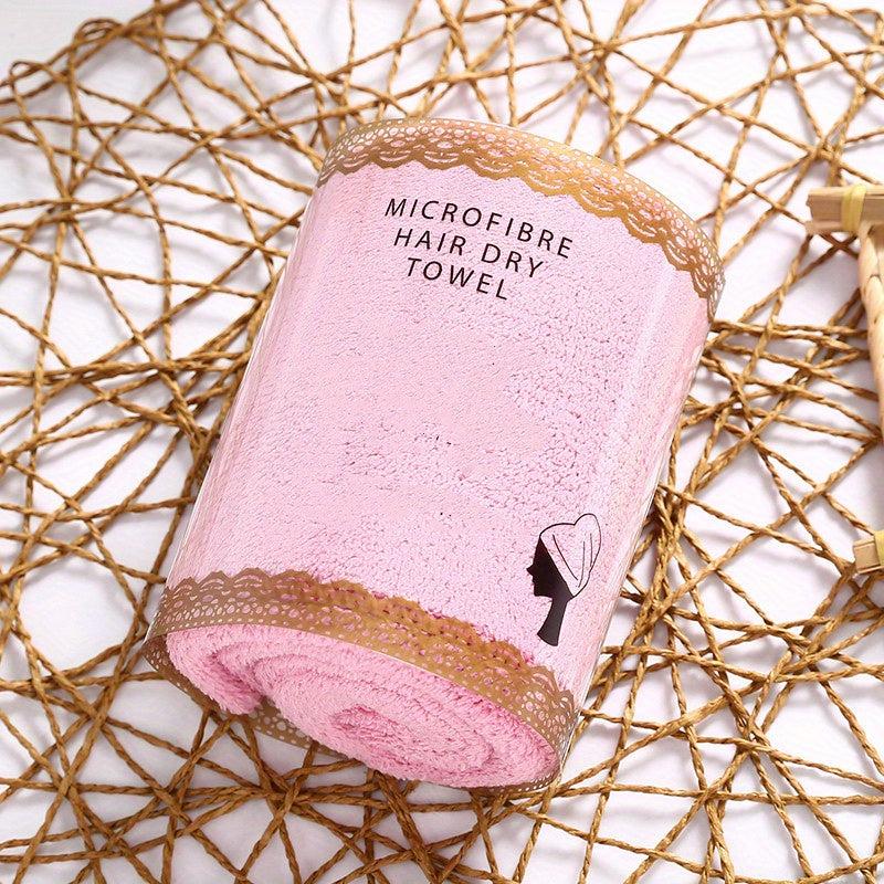 Large Microfiber Hair Towel for Women Quick Drying Bathroom Supplies