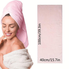 Large Microfiber Hair Towel for Women Quick Drying Bathroom Supplies