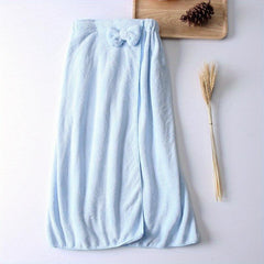 Coral Velvet Bath Skirt Absorbent Bathrobe