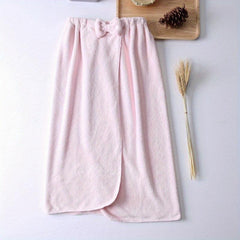 Coral Velvet Bath Skirt Absorbent Bathrobe