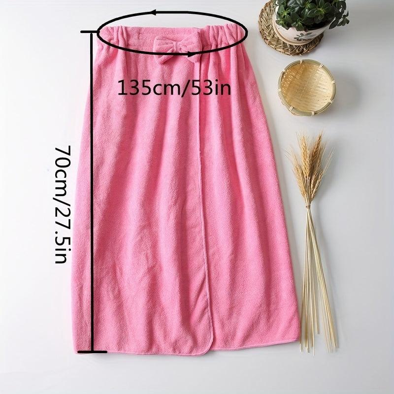 Coral Velvet Bath Skirt Absorbent Bathrobe