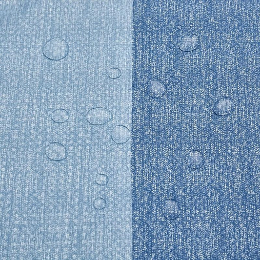 Navy Waffle Bath Curtain Waterproof Shower Curtain 72'' x 72''
