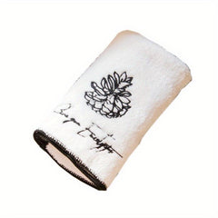 Embroidered Hand Towel Coral Fleece Soft Skin-friendly Face Towel