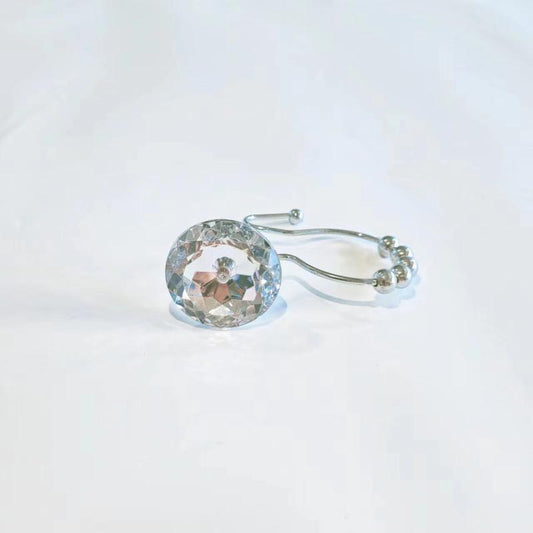 12pcs Rhinestone Shower Curtain Hooks Decorative Bathroom Accessories