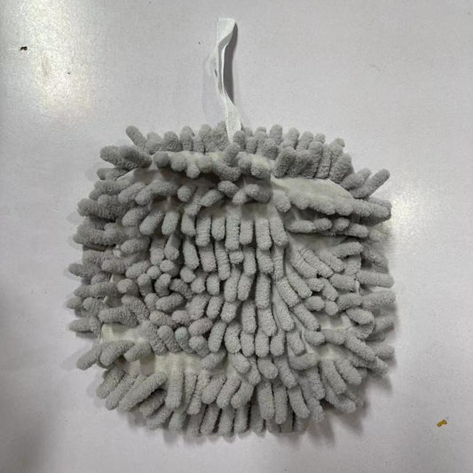 Fluffy Chenille Hanging Towel for Kitchen and Bathroom Use