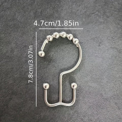 1pc Mountain Hooks Roller Ball Curtain Shower Curtain Hooks