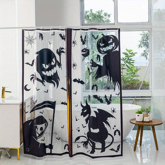 Clear Shower Curtain Waterproof Bathroom Dry And Wet Separation 70 86in