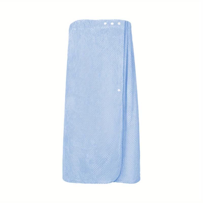 Wearable Bath Towel Bath Skirt with Elastic Band Absorbent Bathrobe